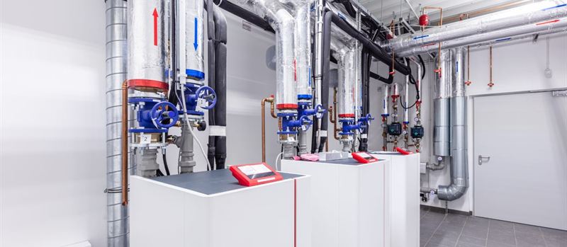 Commercial boiler plant room serviced by our engineers in Cardiff | Gas Main Installation Commercial boiler plant room serviced by our engineers in Cardiff