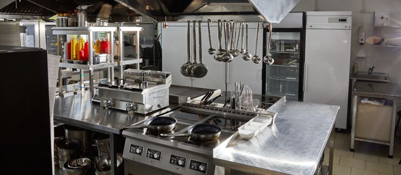 Commercial kitchen gas pipework and cooking range in Manchester | Gas Main Installation Commercial kitchen gas pipework and cooking range in Manchester